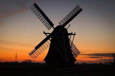 Windmill in Silhouette