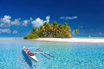 Polynesian beach