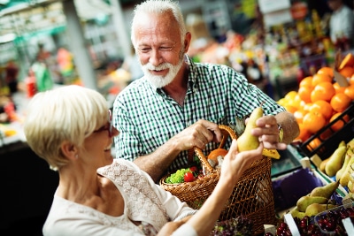 Older Couple Shopping